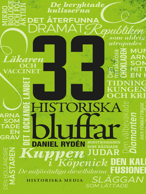 cover image of 33 historiska bluffar